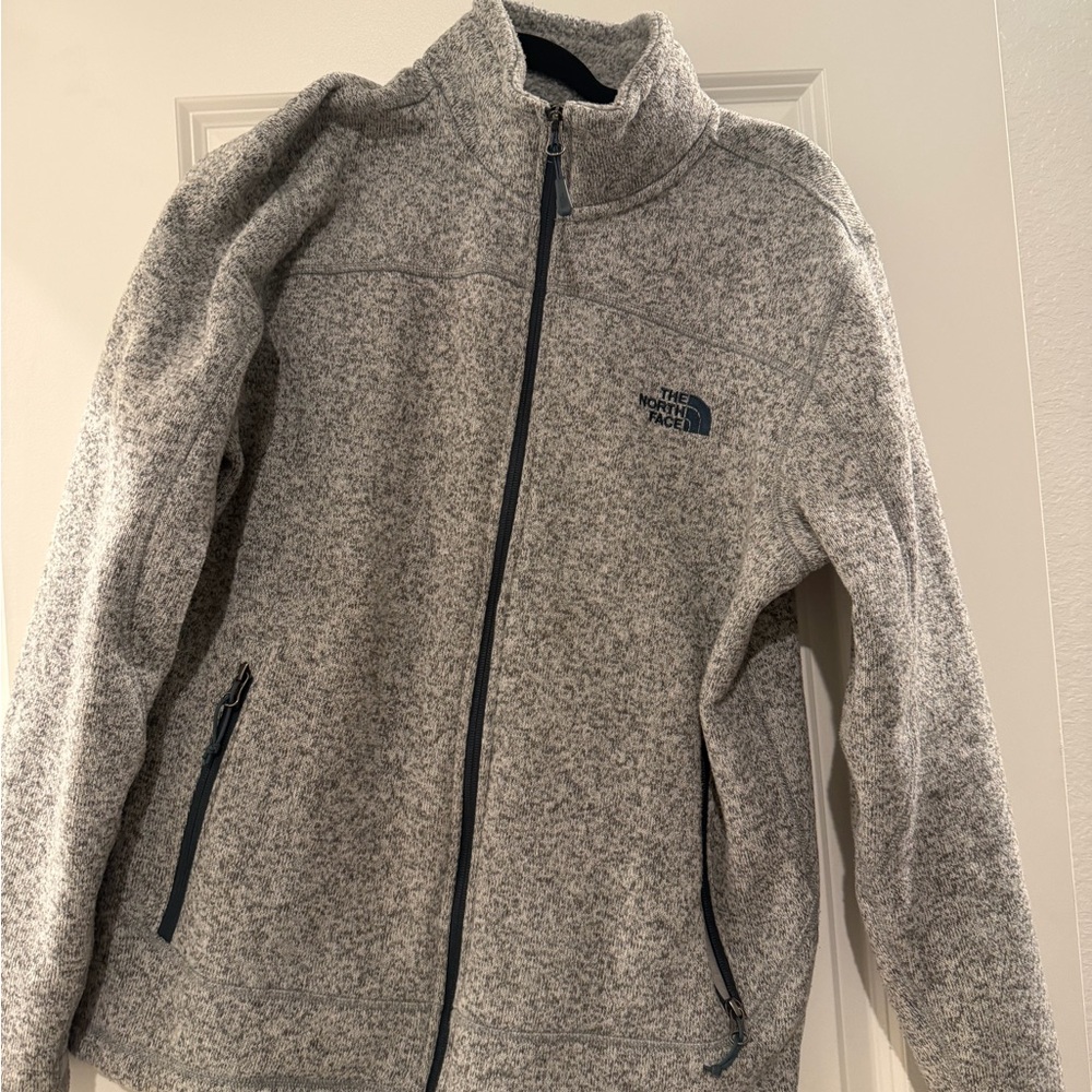The North Face Heathered Gray Zip-Up Jacket